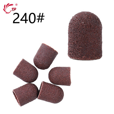 TP Benzi de șlefuit Capace de blocare Purple Grit #80/120/180 Capace de șlefuit Burghiu electric pentru unghii pentru manichiură Accesoriu de frezat pedichiură