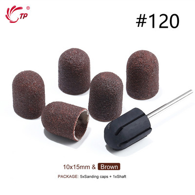 TP Benzi de șlefuit Capace de blocare Purple Grit #80/120/180 Capace de șlefuit Burghiu electric pentru unghii pentru manichiură Accesoriu de frezat pedichiură