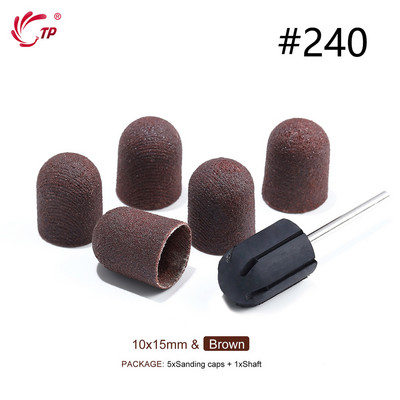 TP Benzi de șlefuit Capace de blocare Purple Grit #80/120/180 Capace de șlefuit Burghiu electric pentru unghii pentru manichiură Accesoriu de frezat pedichiură