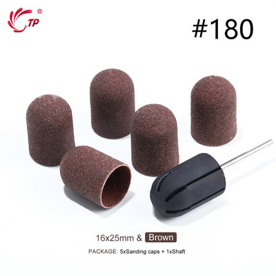 TP Benzi de șlefuit Capace de blocare Purple Grit #80/120/180 Capace de șlefuit Burghiu electric pentru unghii pentru manichiură Accesoriu de frezat pedichiură