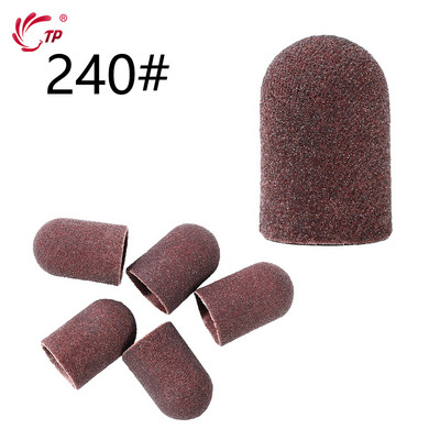 TP Benzi de șlefuit Capace de blocare Purple Grit #80/120/180 Capace de șlefuit Burghiu electric pentru unghii pentru manichiură Accesoriu de frezat pedichiură
