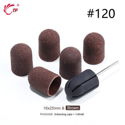 TP Benzi de șlefuit Capace de blocare Purple Grit #80/120/180 Capace de șlefuit Burghiu electric pentru unghii pentru manichiură Accesoriu de frezat pedichiură