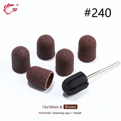 TP Benzi de șlefuit Capace de blocare Purple Grit #80/120/180 Capace de șlefuit Burghiu electric pentru unghii pentru manichiură Accesoriu de frezat pedichiură