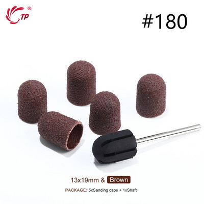 TP Benzi de șlefuit Capace de blocare Purple Grit #80/120/180 Capace de șlefuit Burghiu electric pentru unghii pentru manichiură Accesoriu de frezat pedichiură