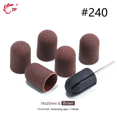 TP Benzi de șlefuit Capace de blocare Purple Grit #80/120/180 Capace de șlefuit Burghiu electric pentru unghii pentru manichiură Accesoriu de frezat pedichiură