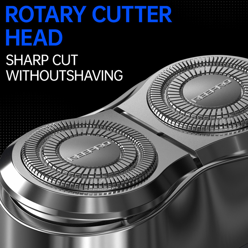 Reepro Flash tehnologija punjenja Ipx7 Vodootporni brijač Električni brijač za muškarce Prijenosni inteligentni nož za brijanje