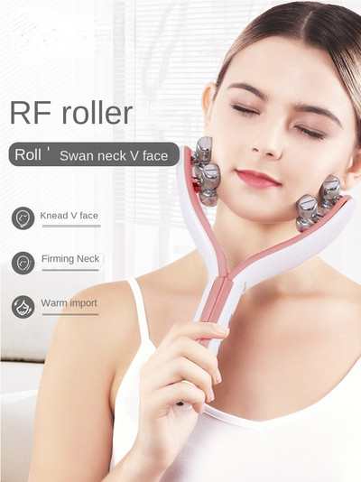 Roller Face Slimmer Facial Facial EMS mikro srovės masažas, grožio instrumentasSmall V veidą pakelia, stangrina, formuoja ir sumažina raukšles