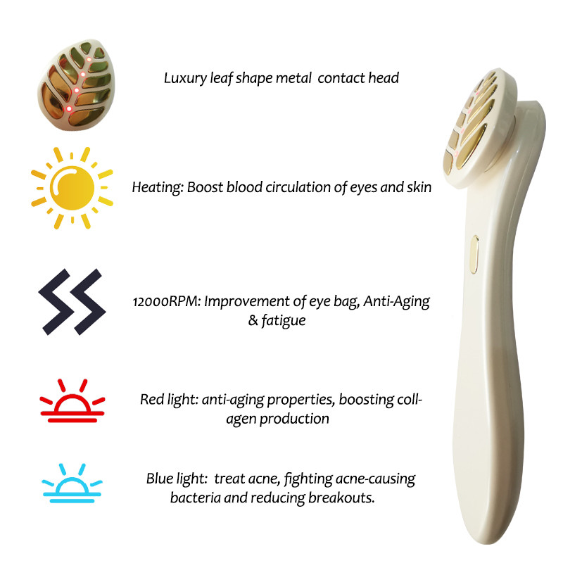 EMS Dispozitiv de îngrijire a pielii foton cu lumină LED facială Lifting facial Strânge Instrument de înfrumusețare de albire pentru îngrijirea frumuseții Frumusețe antirid