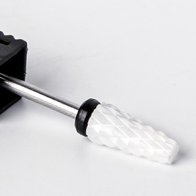 Burghiu negru 5 în 1 din ceramică pentru unghii pentru mașină de găurit electric Freză cu tijă de 3/32" Îndepărtare rapidă gel acrilic sau dur