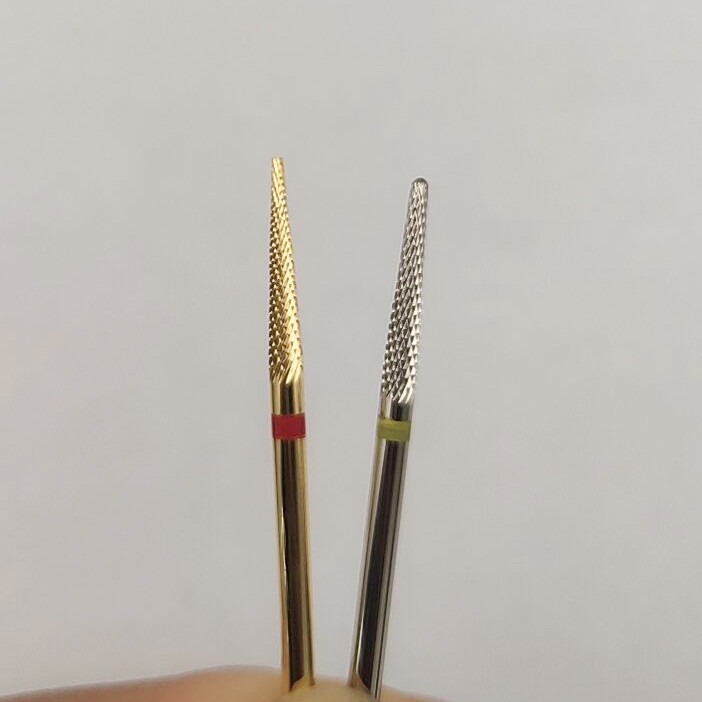 1 bucă argintiu auriu burghiu unghii fierbinte medicale din oțel inoxidabil freze pentru manichiură cuticule curățare accesorii pentru găurit unghii instrumente de îngrijire