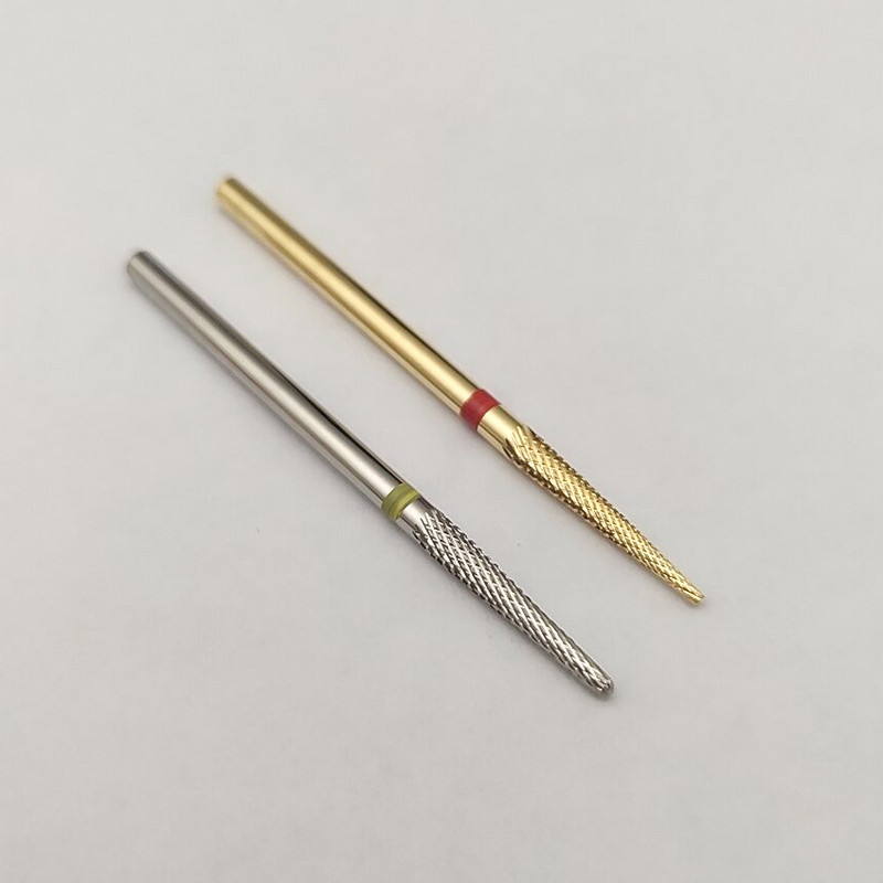 1 bucă argintiu auriu burghiu unghii fierbinte medicale din oțel inoxidabil freze pentru manichiură cuticule curățare accesorii pentru găurit unghii instrumente de îngrijire