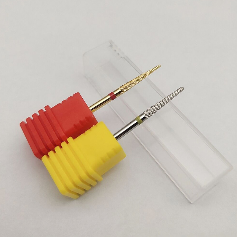 1 bucă argintiu auriu burghiu unghii fierbinte medicale din oțel inoxidabil freze pentru manichiură cuticule curățare accesorii pentru găurit unghii instrumente de îngrijire