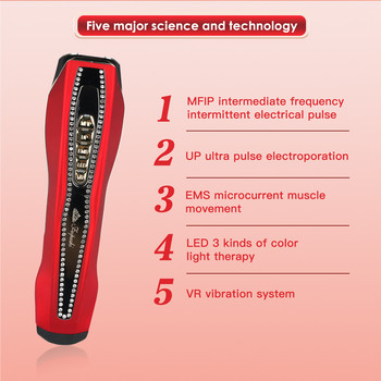 RF EMS Face Lifting Beauty Tool Συσκευή θεραπείας παλμών LED Photon Skin Rejuvenation Micro current όργανο αφαίρεσης ρυτίδων