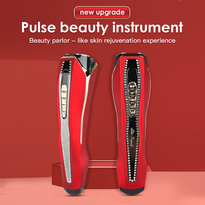 Instrument de înfrumusețare pentru lifting facial RF EMS Dispozitiv de terapie cu puls Instrument de întinerire a pielii cu fotoni cu LED Micro curent pentru îndepărtarea ridurilor