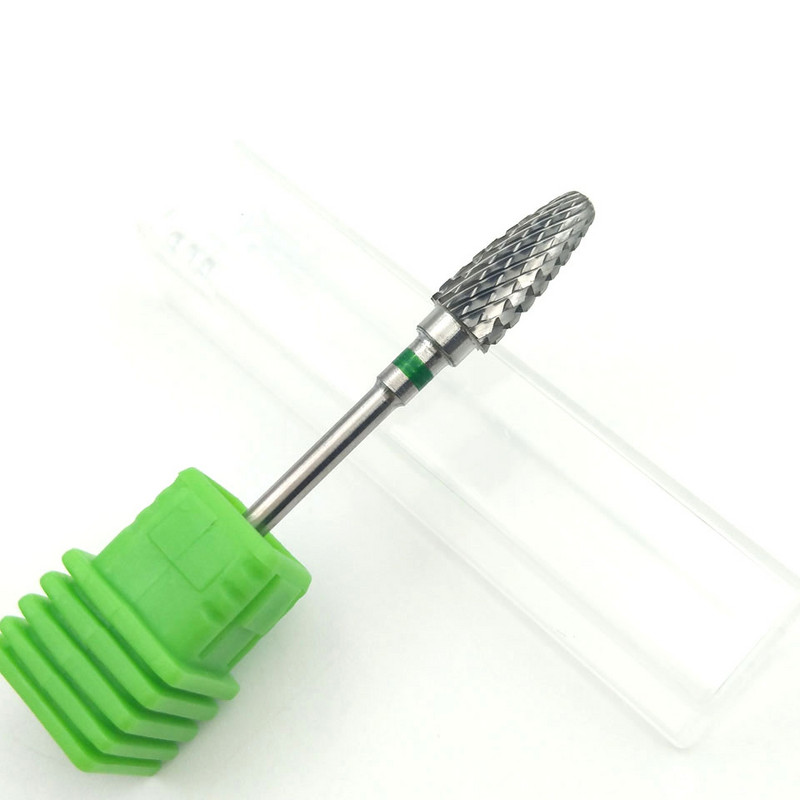 Burghie pentru unghii din carbură de tungsten HYTOOS, 5 dimensiuni, 3/32 ", freze rotative pentru manichiură, accesorii pentru foraj pentru manichiură, îndepărtarea gelului
