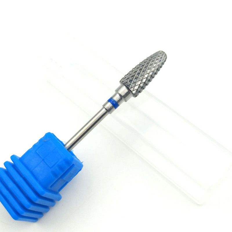 Burghie pentru unghii din carbură de tungsten HYTOOS, 5 dimensiuni, 3/32 ", freze rotative pentru manichiură, accesorii pentru foraj pentru manichiură, îndepărtarea gelului