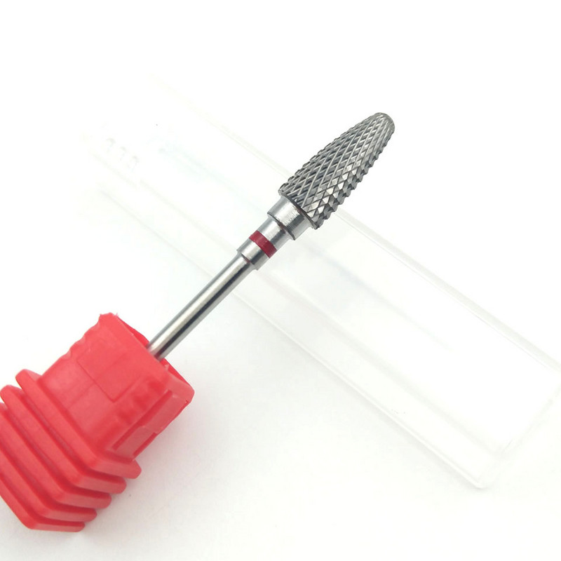 Burghie pentru unghii din carbură de tungsten HYTOOS, 5 dimensiuni, 3/32 ", freze rotative pentru manichiură, accesorii pentru foraj pentru manichiură, îndepărtarea gelului