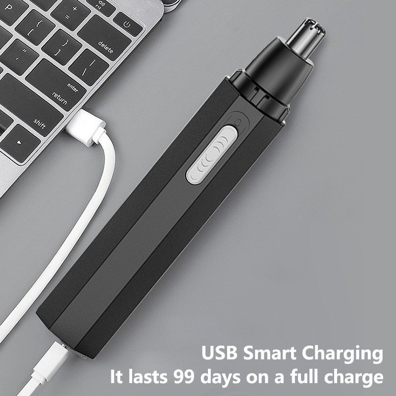 Elektrinė nosies plaukų kirpimo mašinėlė juoda skutimosi kirpimo mašinėlė vyrams moterims kaklo antakių kirpimo mašinėlė vyrams švari skutimosi priemonė