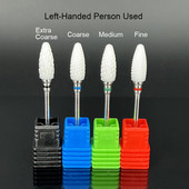 MAOHANG Prilagođeno ljevoruko keramičko svrdlo za nokte Glodalo za električne dodatke za strojeve za manikuru Alati za nail art