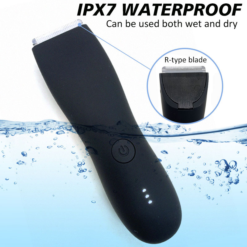 Trimer za kosu, električni trimer ispod pojasa, napravljen za muškarce, tri dosadne dlake bez napora, vodootporan brijač za prepone, USB punjenje