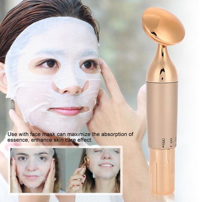 Roller de aur de 24K Vibrant Masaj facial Slăbire Facial Skin Beauty Bar Puls Fermând Fața Masaj Lifting Strângere Riduri Bar