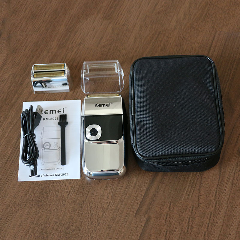 Kemei 2 u 1 električni brijač za muškarce električni brijač punjivi brijač za bradu plutajući trimer za njegu lica stroj za brijanje brade