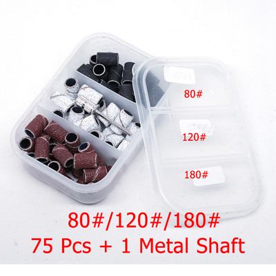 1 kutija svrdla za nokte brusne trake električni stroj za nokte svrdla za nokte UV gel odstranjivač akrilnog laka za nokte Dodatni alat