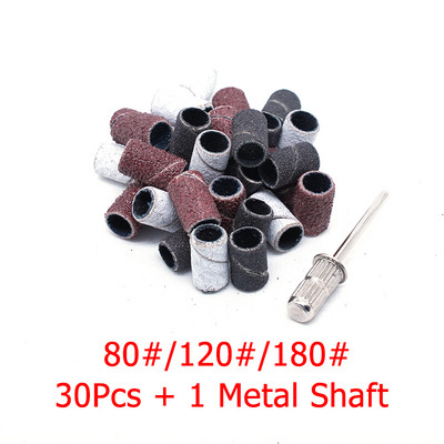 1 kutija svrdla za nokte brusne trake električni stroj za nokte svrdla za nokte UV gel odstranjivač akrilnog laka za nokte Dodatni alat