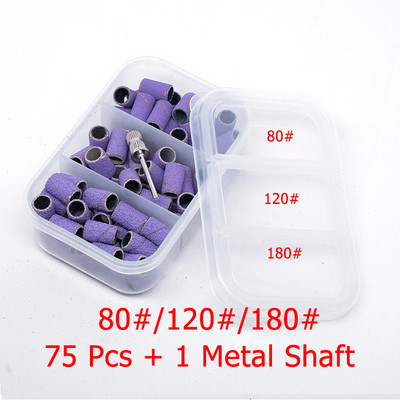 1 kutija svrdla za nokte brusne trake električni stroj za nokte svrdla za nokte UV gel odstranjivač akrilnog laka za nokte Dodatni alat