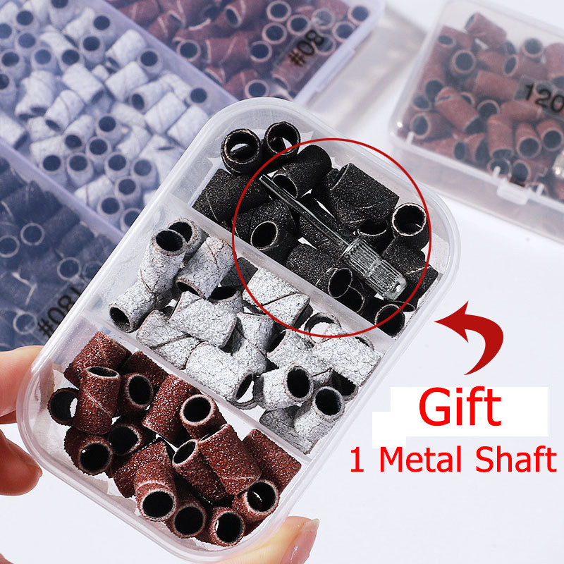 1 kutija svrdla za nokte brusne trake električni stroj za nokte svrdla za nokte UV gel odstranjivač akrilnog laka za nokte Dodatni alat