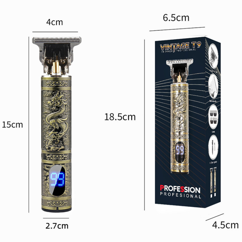 LCD zaslon T9 Električni brijač 0 mm Brijač Trimer za kosu Kućanski aparati Putni brijač Brijači Stroj za brijanje za muškarce Trimer Čovjek