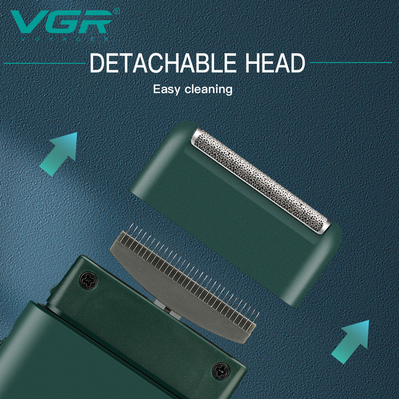 VGR Razor Professzionális elektromos borotva Mini szakállvágó borotvagép Borotvagép Borotva elektromos borotva férfiaknak V-390