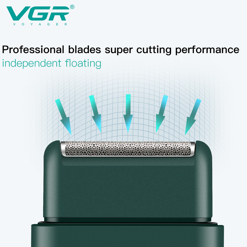 VGR Razor Professzionális elektromos borotva Mini szakállvágó borotvagép Borotvagép Borotva elektromos borotva férfiaknak V-390