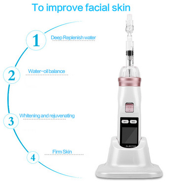 EZ Mesotherapy Negative Pressure Hydrolifting Gun Microcrystal Water Injection Meso Gun Wrinkle Removal Device Hydra Injector