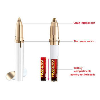 Електрически тример за вежди Епилатор за жени Епилатор за вежди Мини оформяща машина за бръснене Бикини Безболезнена самобръсначка Безопасен препарат за премахване на косми по лицето
