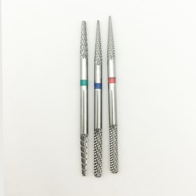 1 buc dublă parte din carbură de tungsten albastru burghiu pentru unghii freze electrice pentru unghii mașină pentru manichiură accesorii pentru pile de unghii
