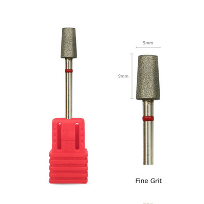 HYTOOS Burghiu rusesc pentru cuticulă cu granulație fină Burghie diamantate pentru unghii Burghiu electric pentru manichiură Freze rotative pentru freza pentru unghii Instrument pentru accesorii