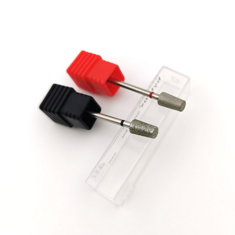 HYTOOS Burghiu rusesc pentru cuticulă cu granulație fină Burghie diamantate pentru unghii Burghiu electric pentru manichiură Freze rotative pentru freza pentru unghii Instrument pentru accesorii