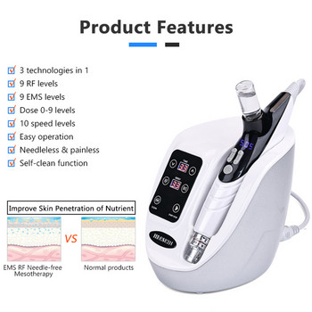 Πιστόλι Mesotherapy RF Water Injector Mesogun EMS Hydra Injector Αναζωογόνηση δέρματος Αντιρυτιδική Συσκευή Beauty Lifting Προσώπου