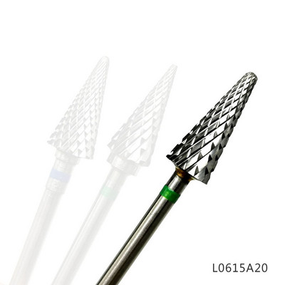 Burghie pentru unghii HYTOOS, con, din carbură, freză de 3/32" pentru manichiură, freză rotativă pentru unghii, instrument pentru accesorii de găurit electric