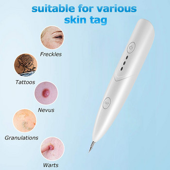 Skin Tag Remover Warts Eliminator Lcd Plasma Pen Papillomas Electric Laser Remover Tattoo Deckle Dark Spot Mole Cauterizer Kit