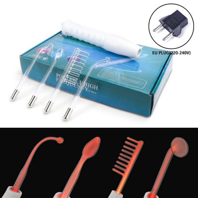 Aparat cu baghetă cu electrozi de înaltă frecvență pentru strângerea pielii pentru îndepărtarea petelor de acnee Terapie de frumusețe Ochi umflați Îngrijirea feței
