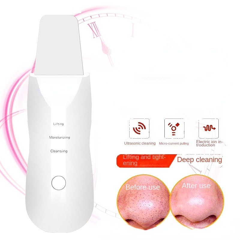 Ultrahangos Bőrradír Vibrációs Arc Spatula Mitesszer eltávolító Lapát Tiszta Kavitációs Peeling Arc Lifting Bőrápolás