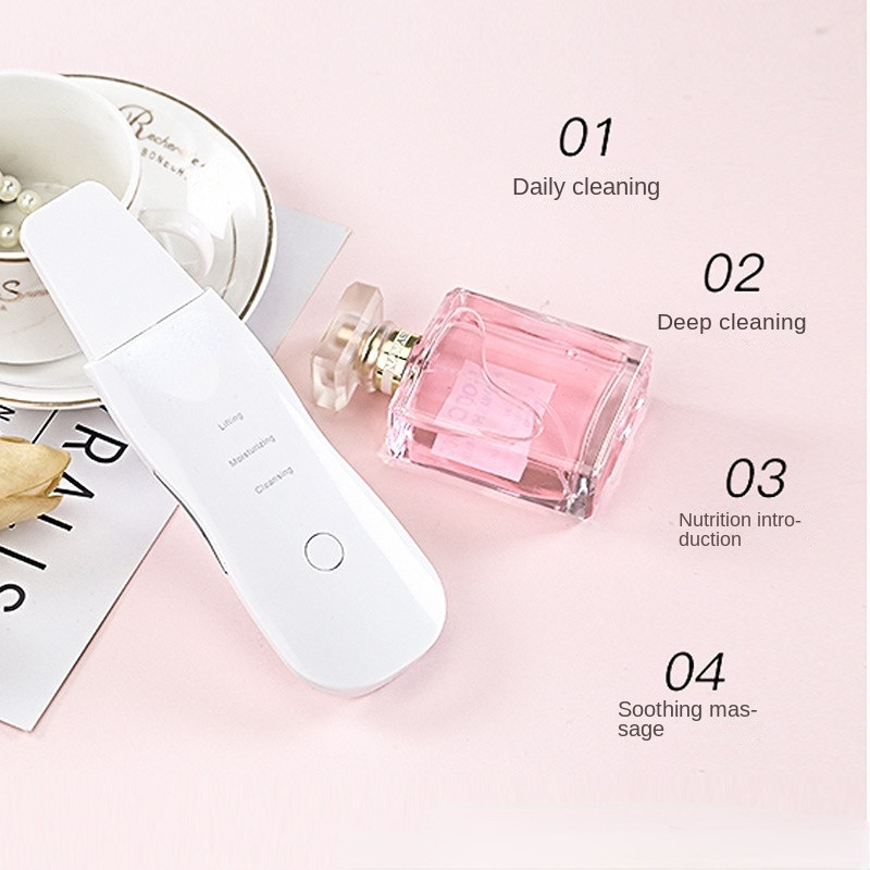 Ultrahangos Bőrradír Vibrációs Arc Spatula Mitesszer eltávolító Lapát Tiszta Kavitációs Peeling Arc Lifting Bőrápolás