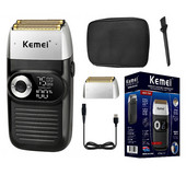 Professzionális fodrász haj 3 sebességes elektromos borotva szakáll elektromos borotva férfiaknak nedves száraz kopasz fej borotvagép újratölthető készlet