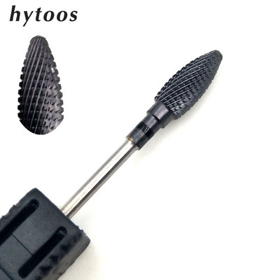 HYTOOS 1 bucă freză din carbură de tungsten burghie pentru unghii 3/32 "biți pentru manichiură accesorii pentru freza instrumente pentru arta unghiilor