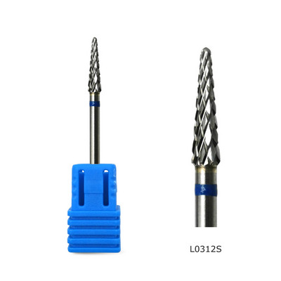 HYTOOS 1 bucă freză din carbură de tungsten burghie pentru unghii 3/32 "biți pentru manichiură accesorii pentru freza instrumente pentru arta unghiilor