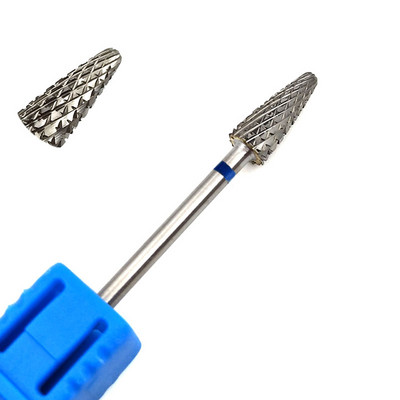 HYTOOS 1 bucă freză din carbură de tungsten burghie pentru unghii 3/32 "biți pentru manichiură accesorii pentru freza instrumente pentru arta unghiilor