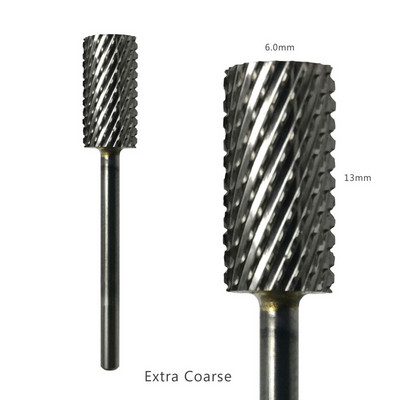 HYTOOS 1 bucă freză din carbură de tungsten burghie pentru unghii 3/32 "biți pentru manichiură accesorii pentru freza instrumente pentru arta unghiilor
