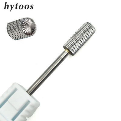 HYTOOS 1 bucă freză din carbură de tungsten burghie pentru unghii 3/32 "biți pentru manichiură accesorii pentru freza instrumente pentru arta unghiilor